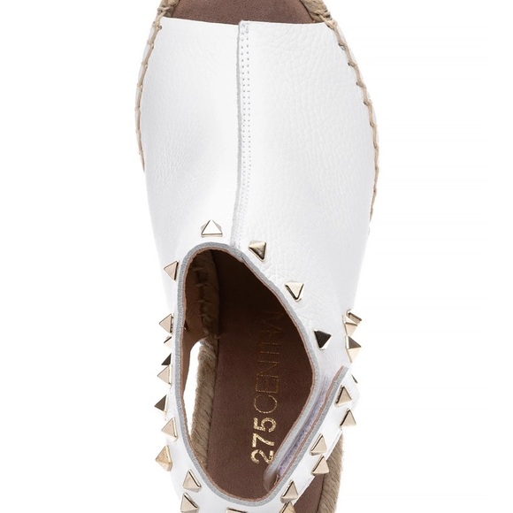 275 Central white espadrille wedge with Rockstuds - Picture 4 of 11